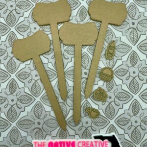 Blank Garden Sticks with charm add-ons Set 4 EXCLUSIVE Palette Silicone Mold for Resin Crafting *Made to order * plant stakes, plant markers