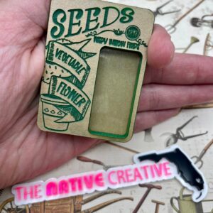 Seed Packet Shaker EXCLUSIVE Silicone Mold for resin crafting *Made to order