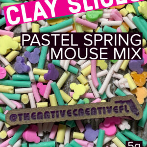 Pastel Spring Mouse Mix Clay Slices 5g * Supplies
