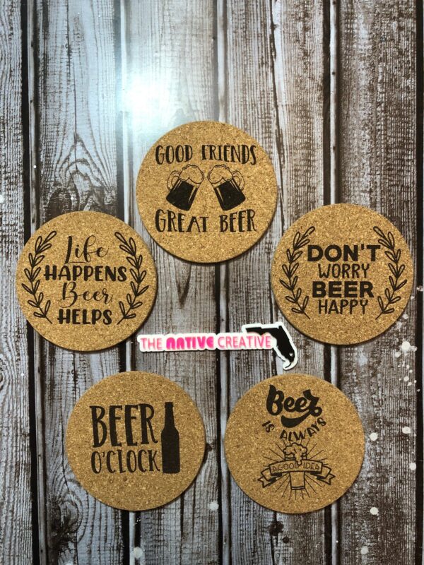 Cool beer deals coasters