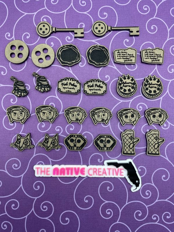 Coraline Themed 1 Sets Silicone Mold for Resin Crafting *Made to order -  The Native Creative