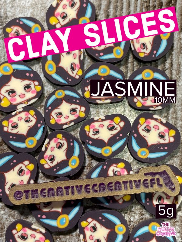 princess jasmine clay slices