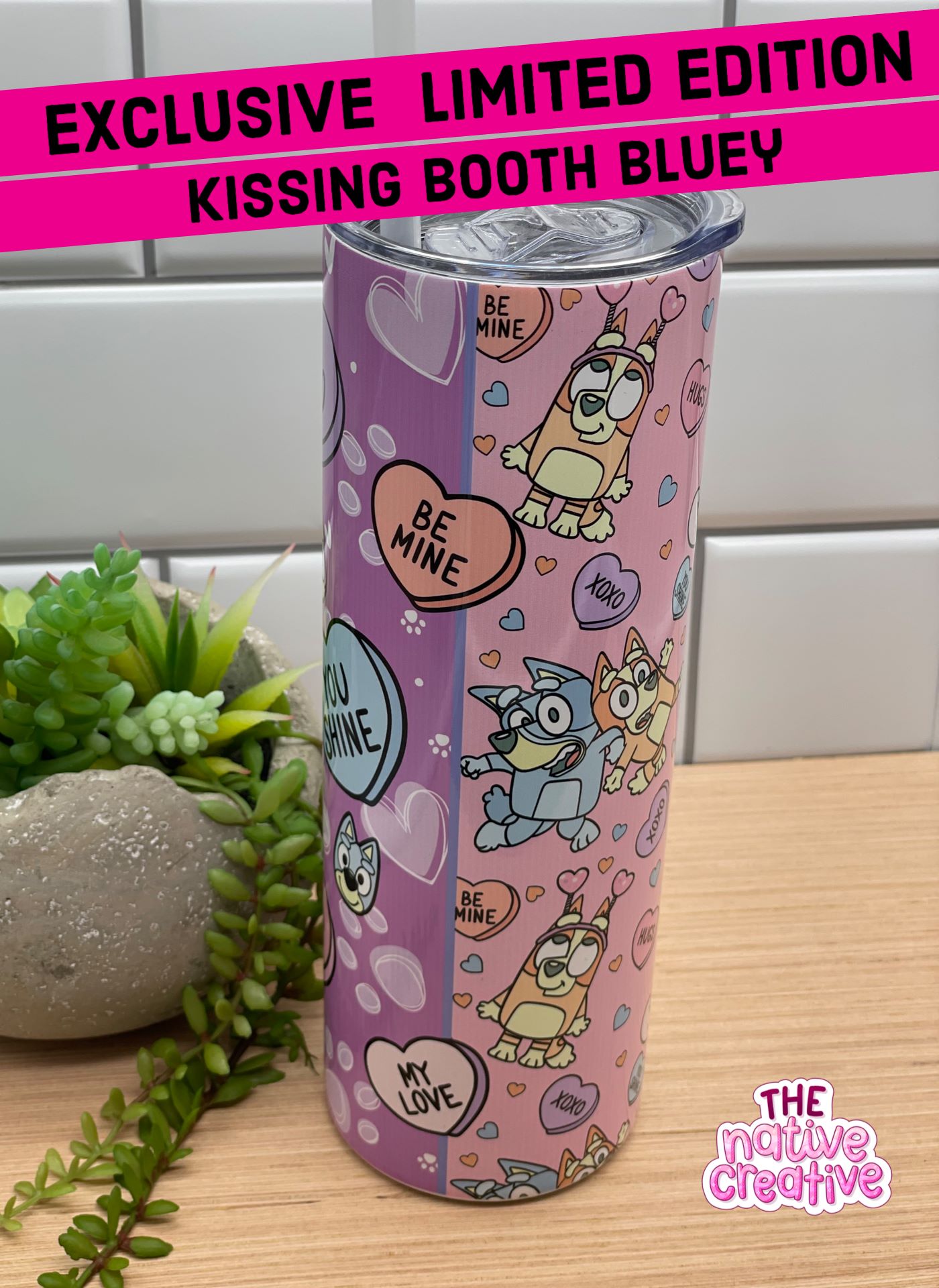 Kissing Booth The Heelers 20oz Skinny Tumbler PRIORITY SHIPPING