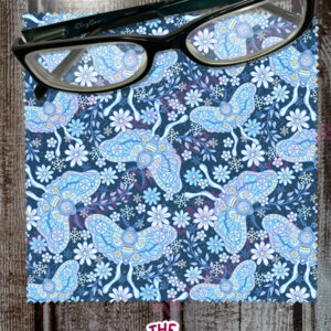 Wintery Moths Microfiber Cleaning Cloth for Glasses, Sunglasses, Cell Phone Screen, iPad, Tablet