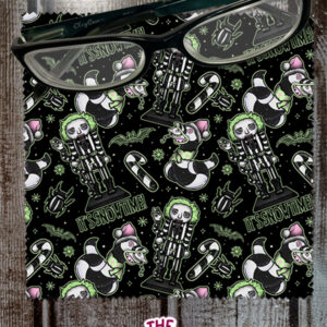 It's Showtime Beetlejuice Nutcracker Microfiber Cleaning Cloth for Glasses, Sunglasses, Cell Phone Screen, iPad, Tablet